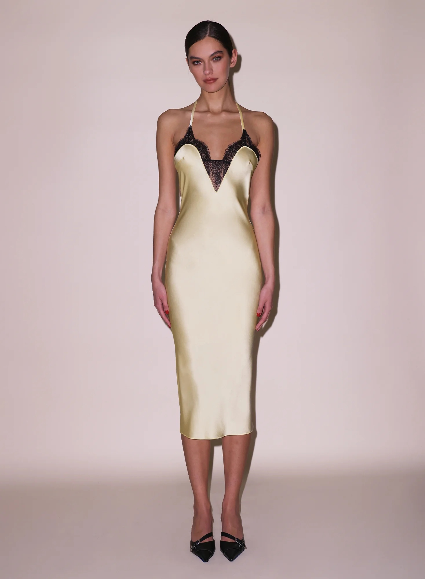 Buckle T-Strap Dress
