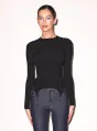 Rib Long Sleeve Garter Top