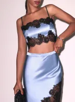 Silk & Lace Bandeau Top