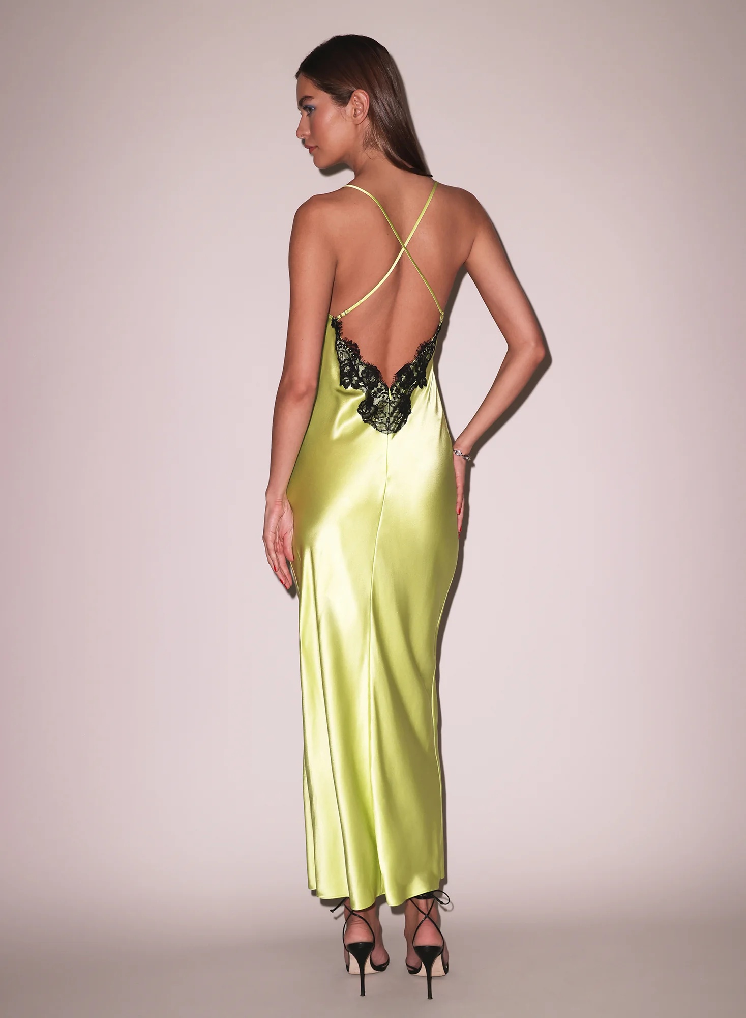 Open Back Maxi Slip Dress