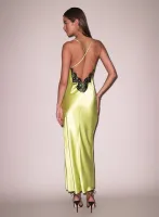 Open Back Maxi Slip Dress
