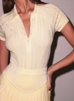 Rib Polo Bodysuit