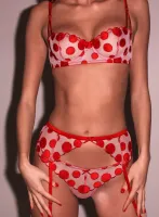 Some Like It Dot Garter Belt