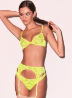 Le Stretch Lace Garter Belt