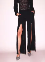 Zipper Split Hem Pant