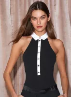 High Collar Bodysuit