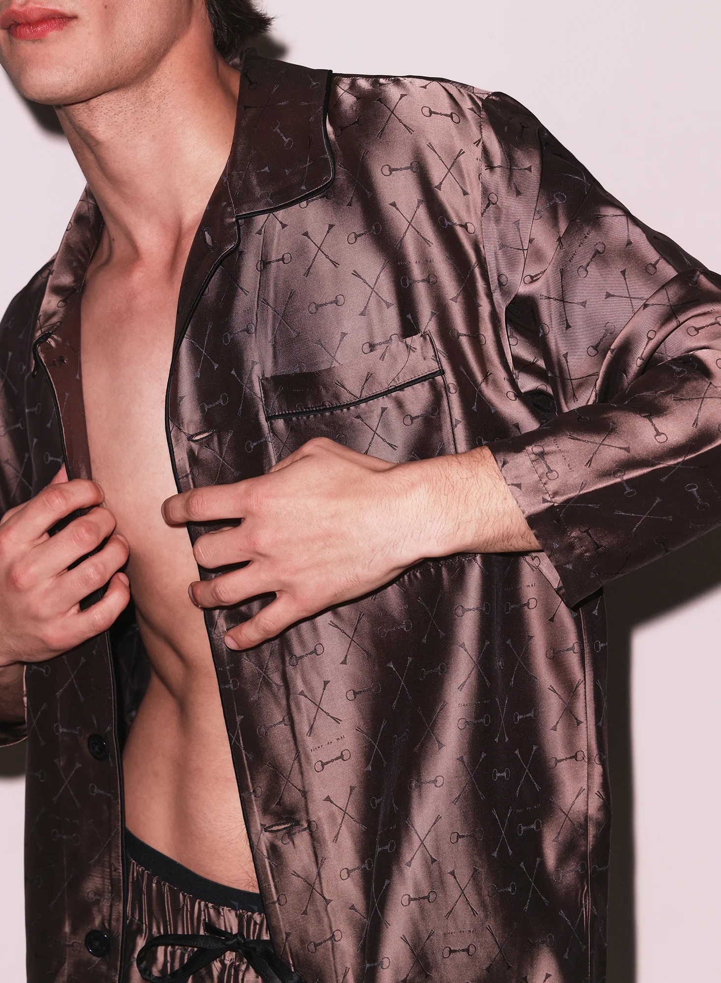Men's Jacquard PJ Top