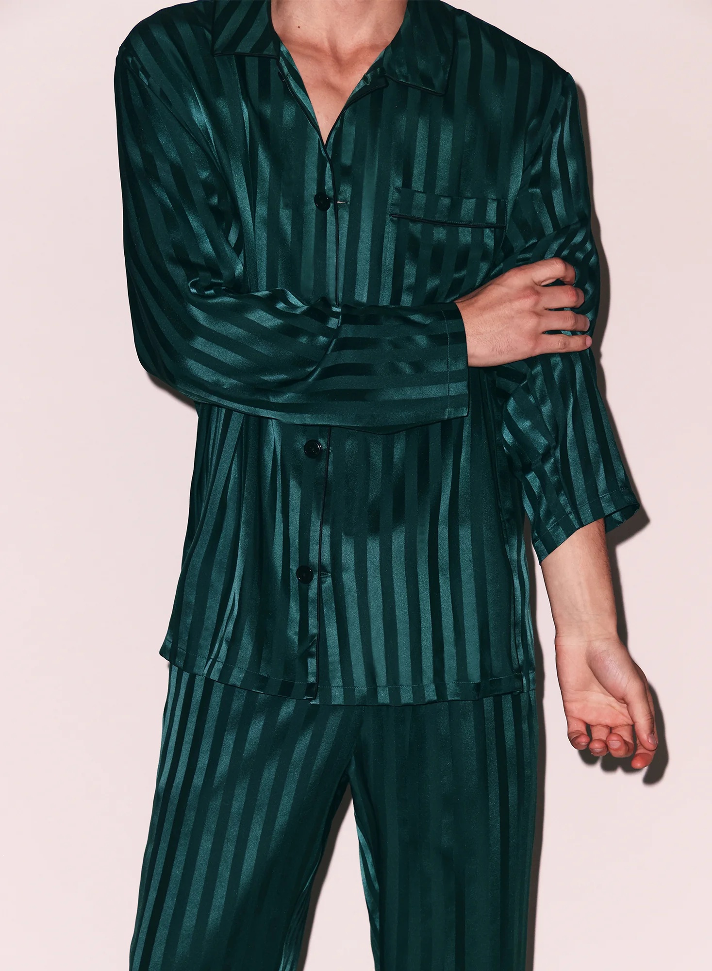 Silk Jacquard PJ Top