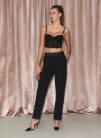 Pleated Tuxedo Pant